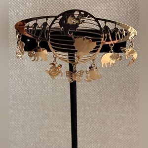 Wild Bryde World Animal Sea Life Brooch Pin 14K Gold Plated Vintage